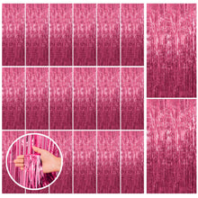 Foil Fringe Streamer Backdrop Curtain for Party Events