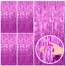 Foil Fringe Streamer Backdrop Curtain for Party Events