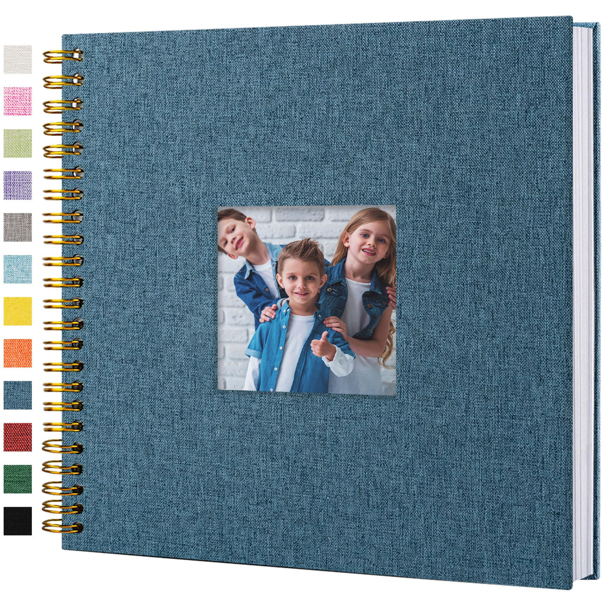 Linen Scrapbook Photo Album for Weddings & Memories