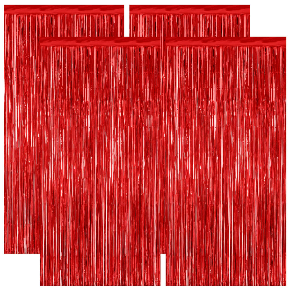 Colorful Foil Fringe Backdrop Curtain for Party Photos
