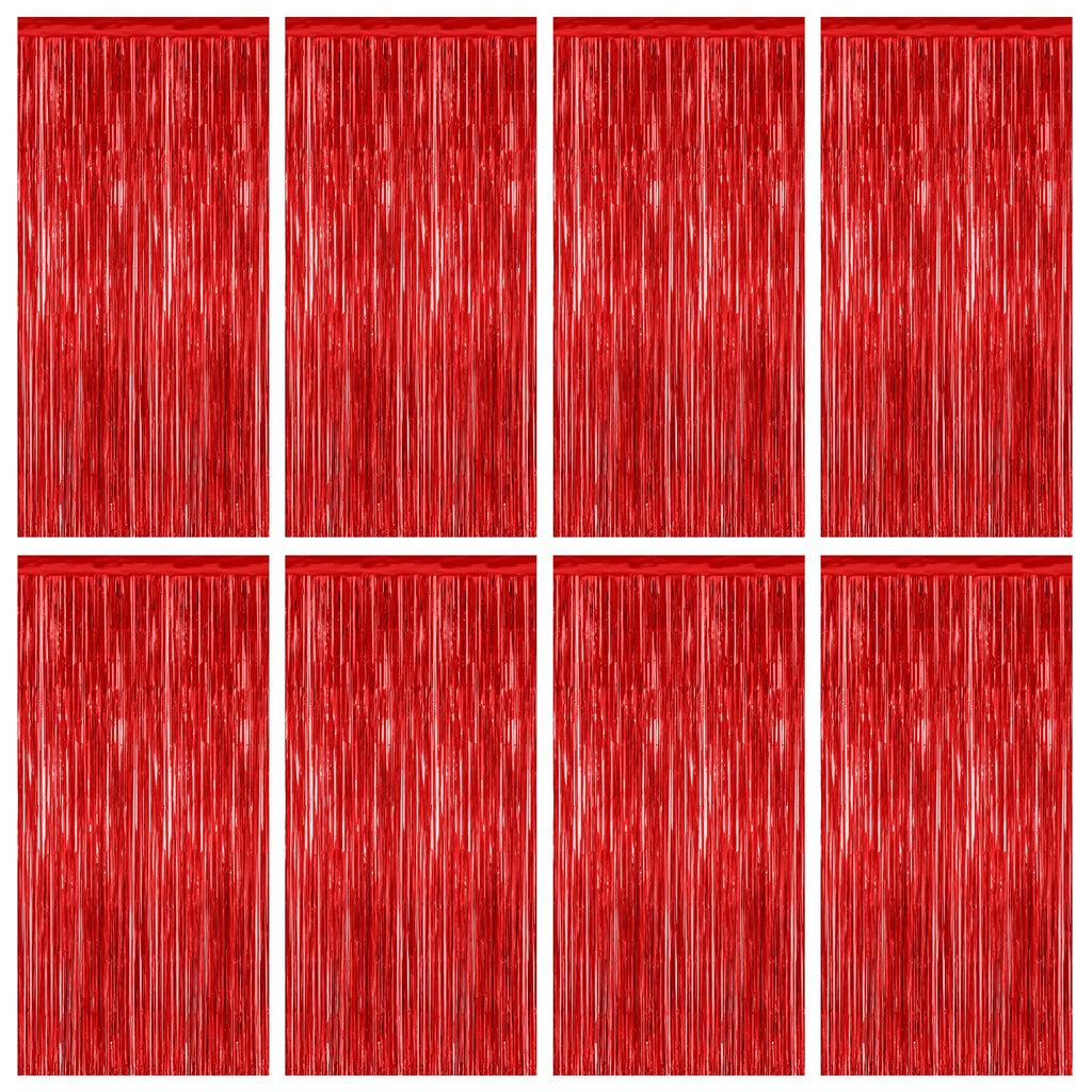 Colorful Foil Fringe Backdrop Curtain for Party Photos