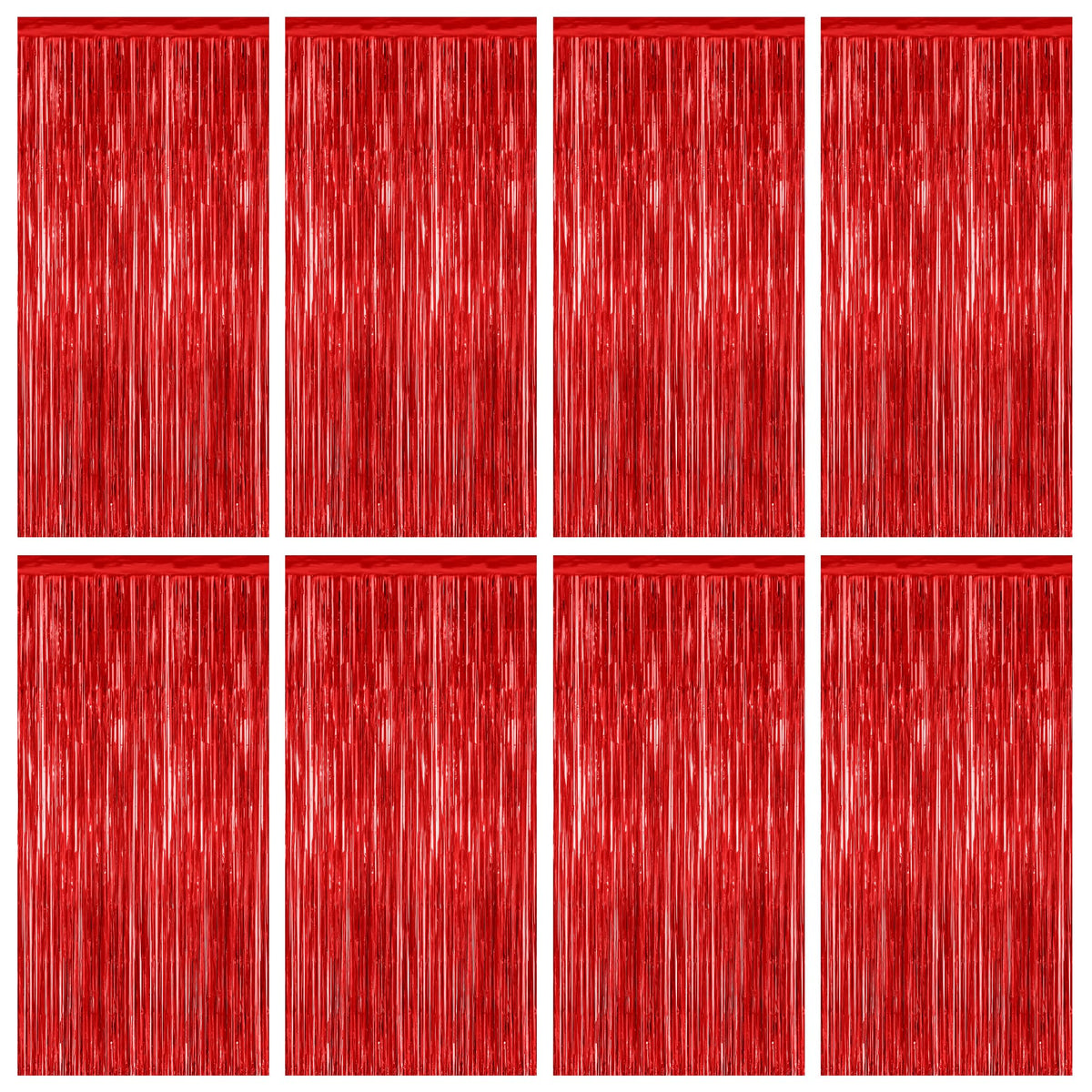 Colorful Foil Fringe Backdrop Curtain for Party Photos