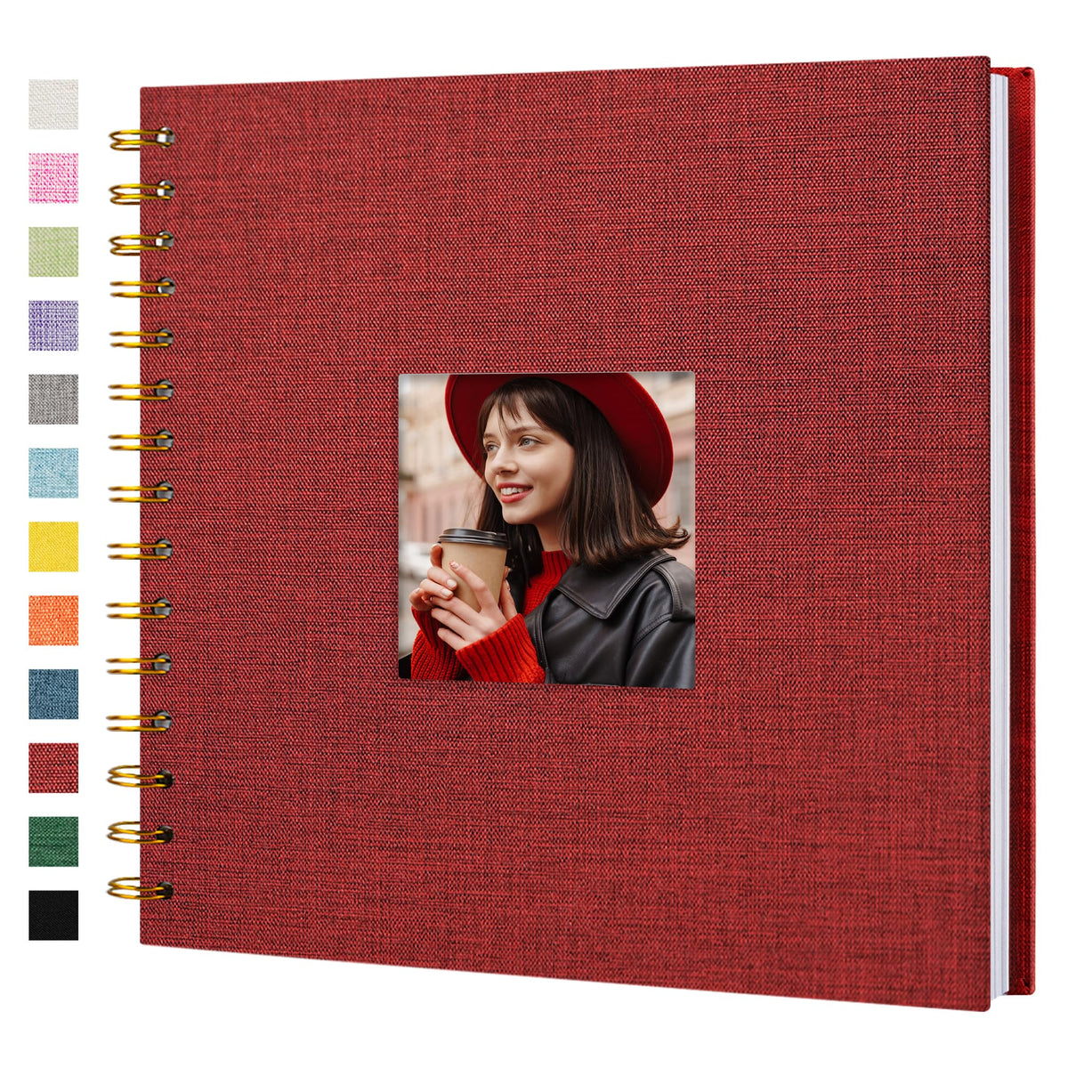 Linen Scrapbook Photo Album for Weddings & Memories