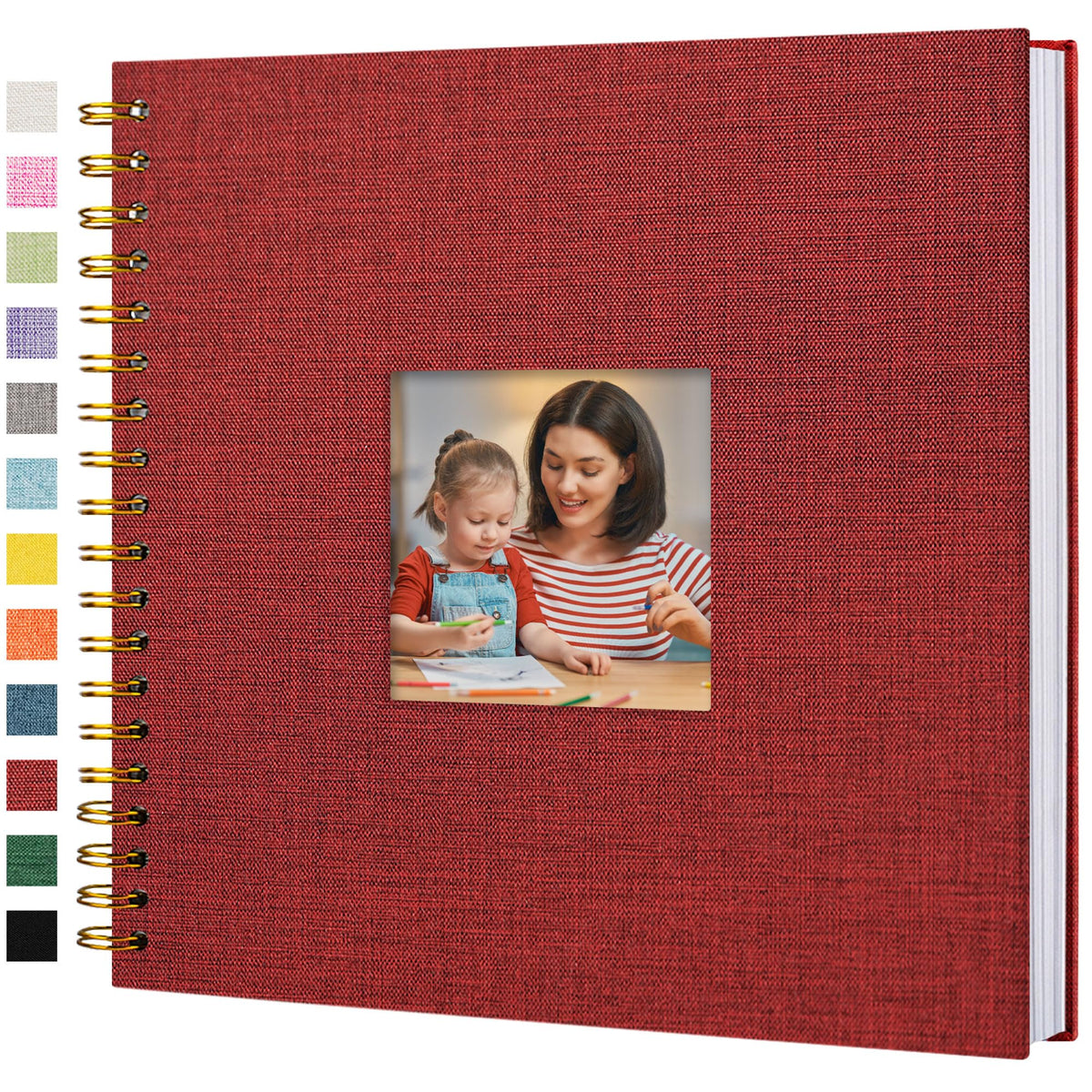 Linen Scrapbook Photo Album for Weddings & Memories