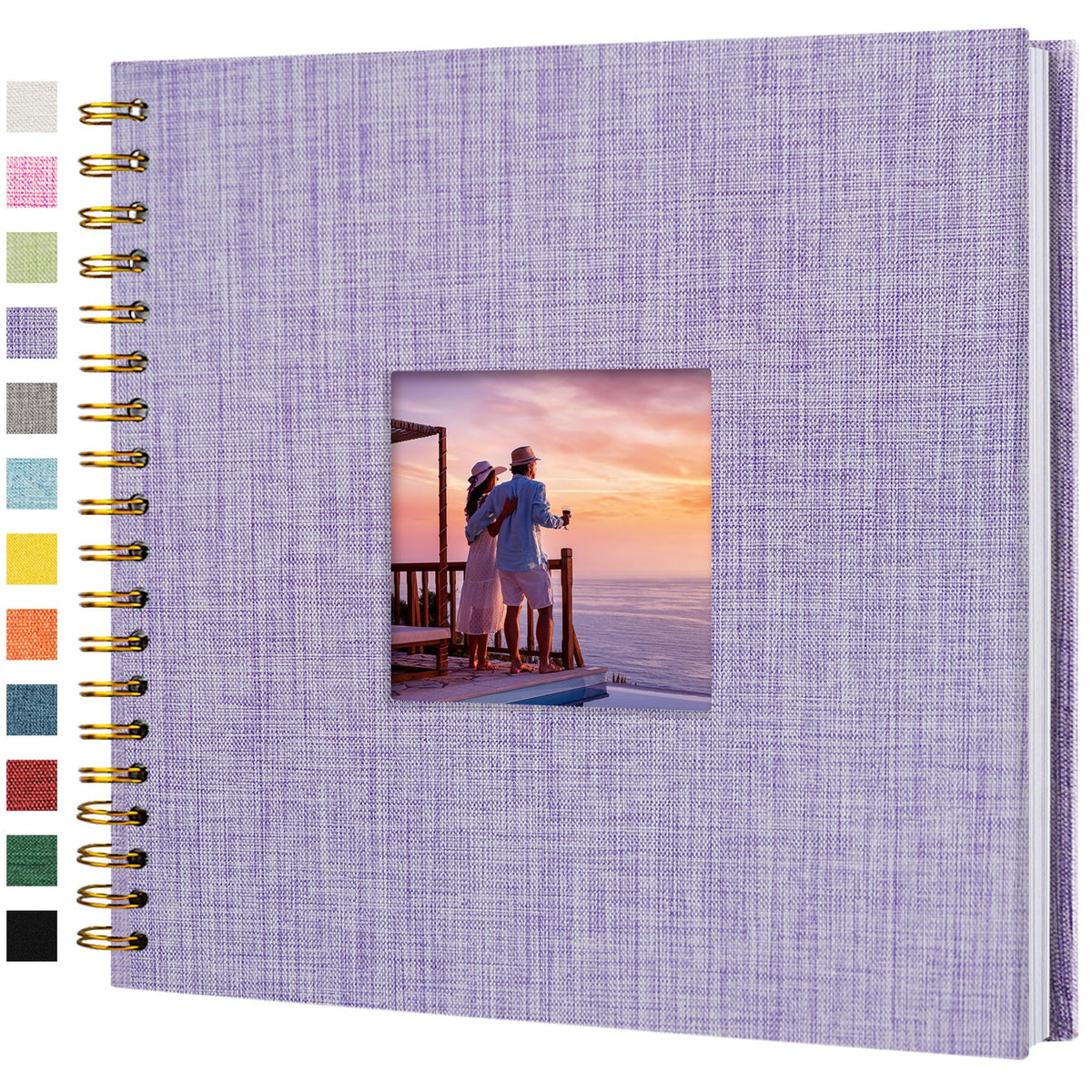 Linen Scrapbook Photo Album for Weddings & Memories