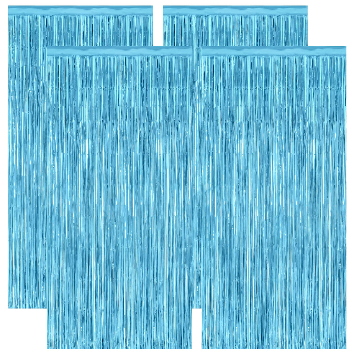 Colorful Foil Fringe Backdrop Curtain for Party Photos