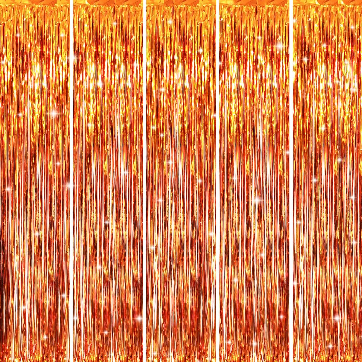 Metallic Tinsel Fringe Backdrop Curtain for Party Events