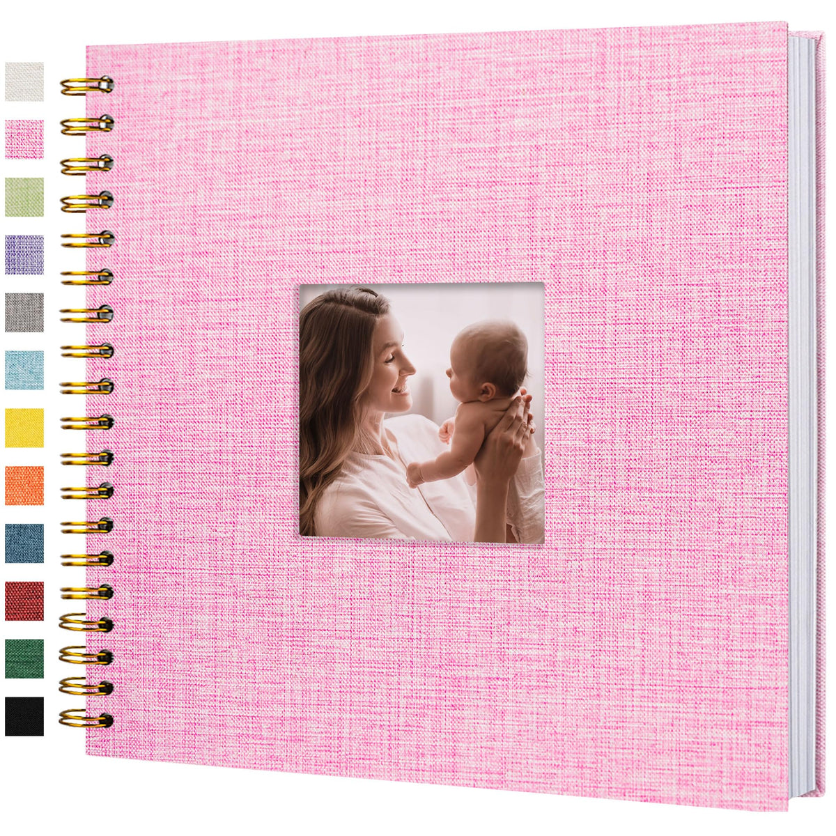 Linen Scrapbook Photo Album for Weddings & Memories
