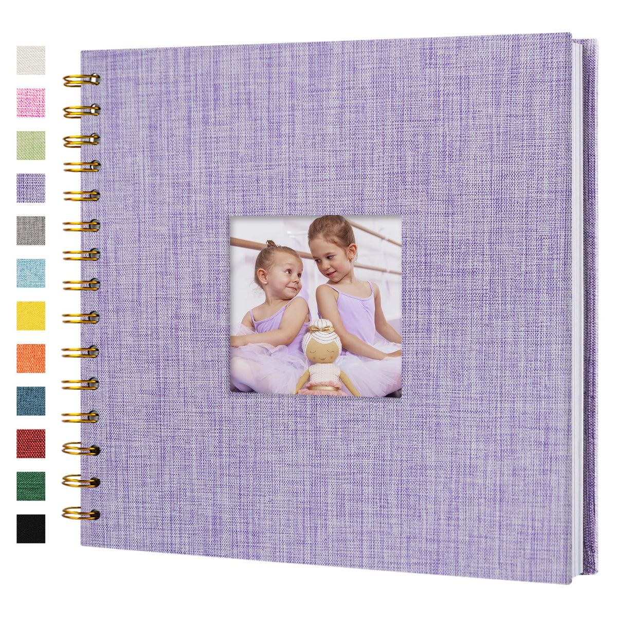 Linen Scrapbook Photo Album for Weddings & Memories