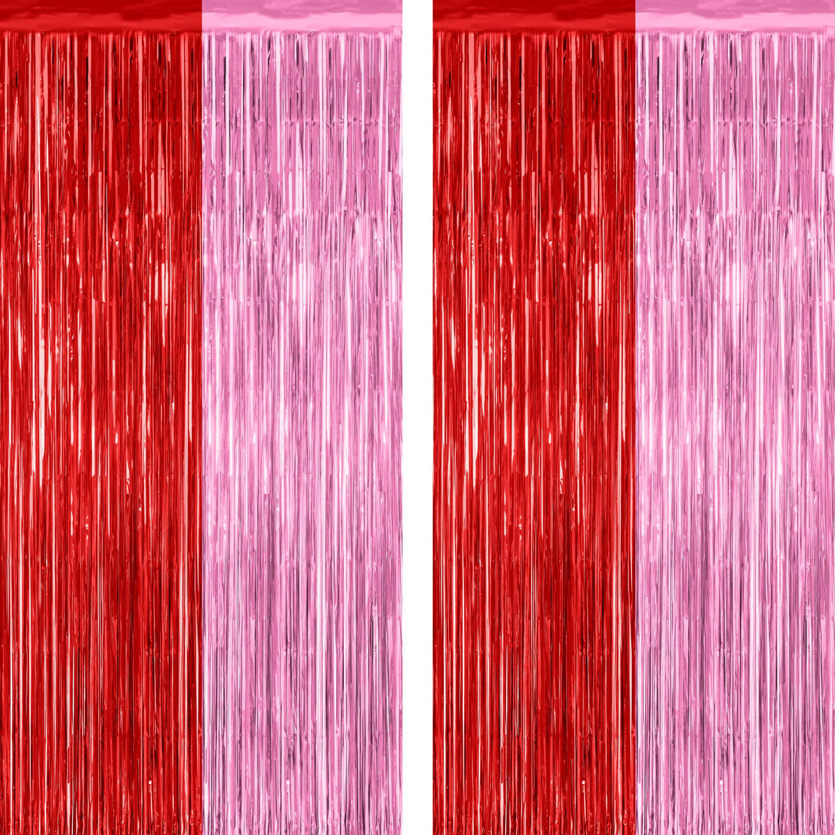 Colorful Foil Fringe Backdrop Curtain for Party Photos