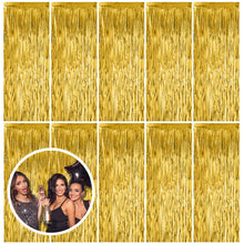 Foil Fringe Streamer Backdrop Curtain for Party Events