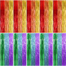 Foil Fringe Streamer Backdrop Curtain for Party Events