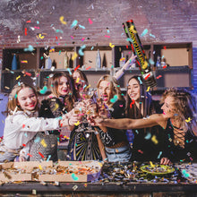 6-Pack 12-Inch Confetti Cannons for Party Celebrations