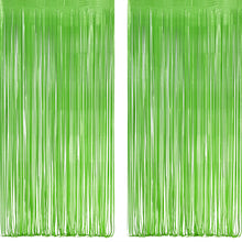 2-Pack Foil Fringe Backdrop Curtains for Party Events