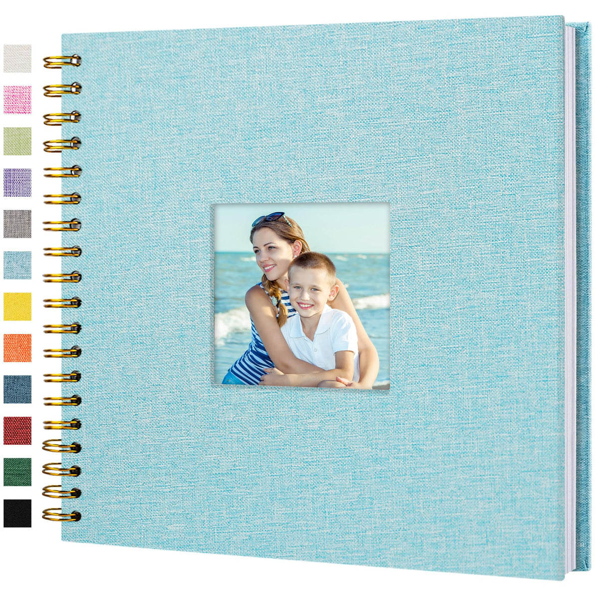 Linen Scrapbook Photo Album for Weddings & Memories