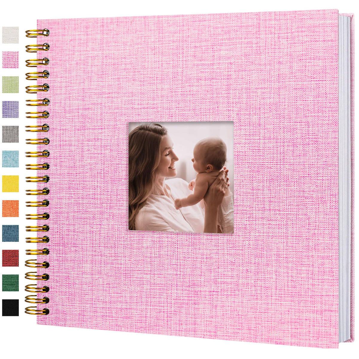 Linen Scrapbook Photo Album for Weddings & Memories
