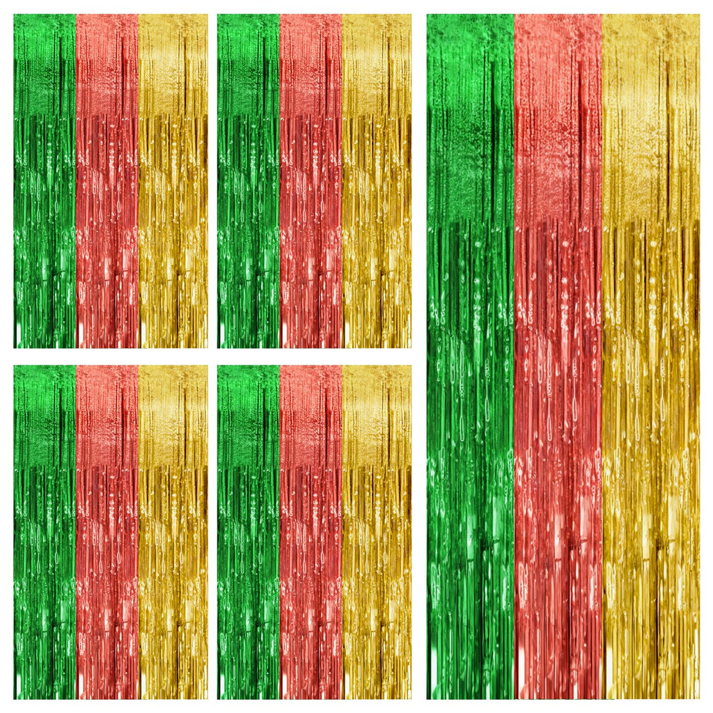 Foil Fringe Streamer Backdrop Curtain for Party Events