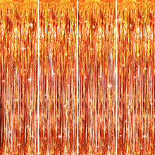 Metallic Tinsel Fringe Backdrop Curtain for Party Events