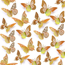 48-Piece 3D Butterfly Wall Sticker Set for Party Decor