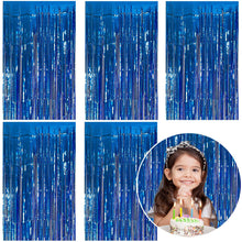 Metallic Foil Fringe Backdrop Curtain for Party Events