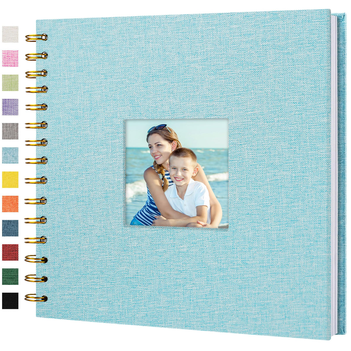 Linen Scrapbook Photo Album for Weddings & Memories