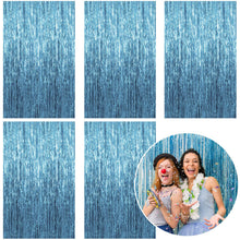 Metallic Foil Fringe Backdrop Curtain for Party Events
