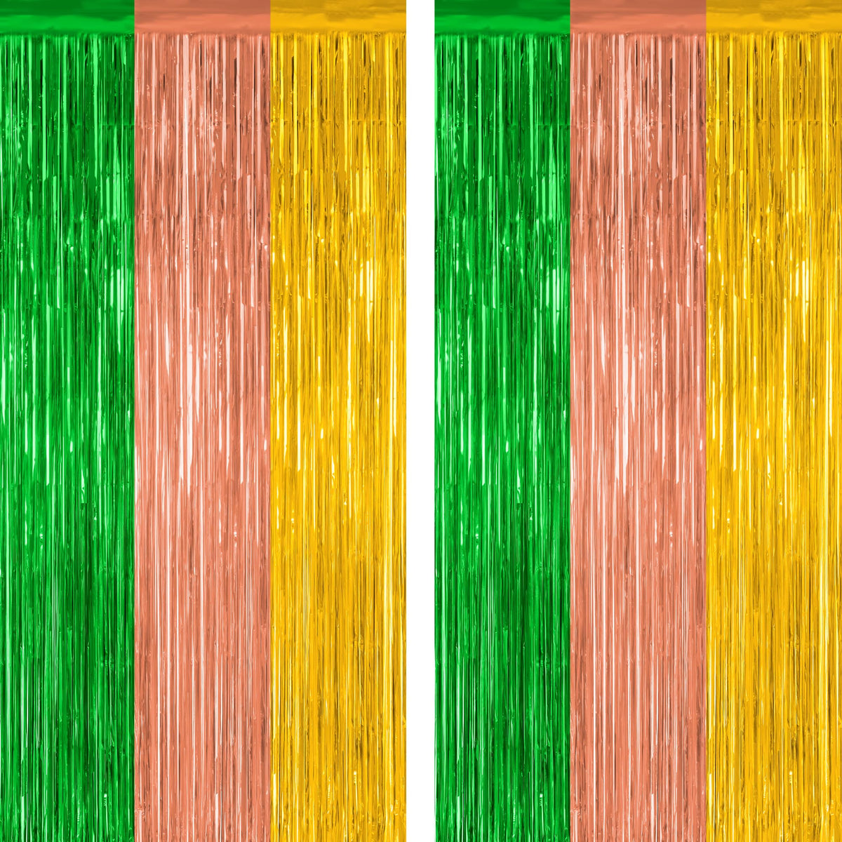 Colorful Foil Fringe Backdrop Curtain for Party Photos