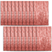 Metallic Foil Fringe Backdrop Curtain for Party Events