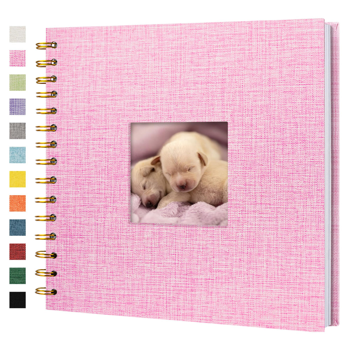 Linen Scrapbook Photo Album for Weddings & Memories