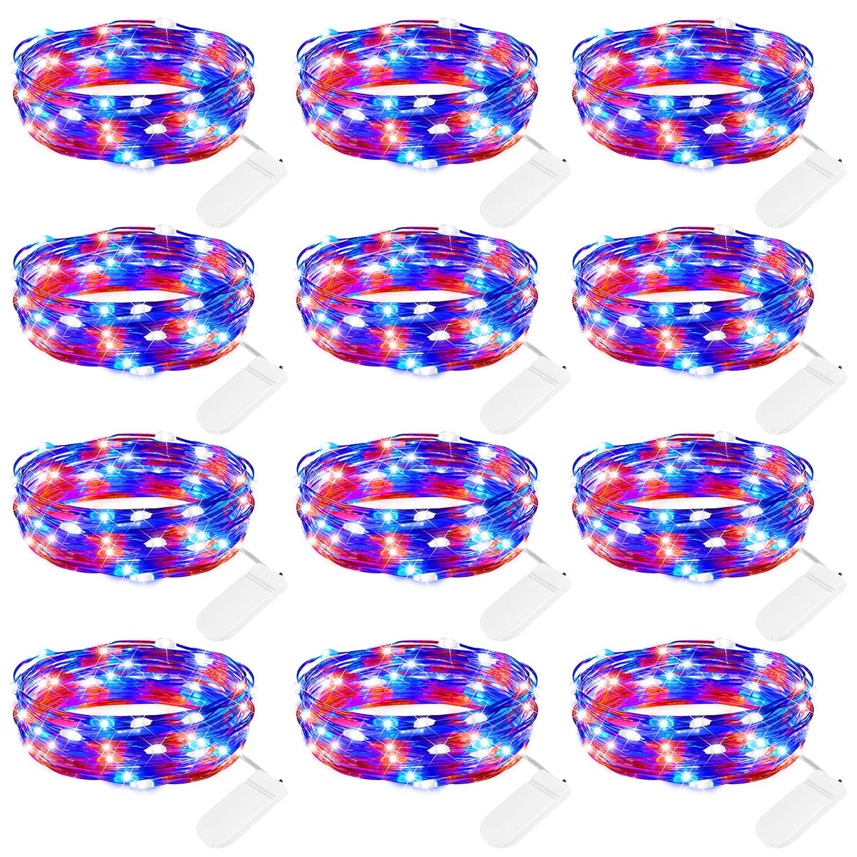 7-Foot Battery-Operated LED Fairy String Lights for Events