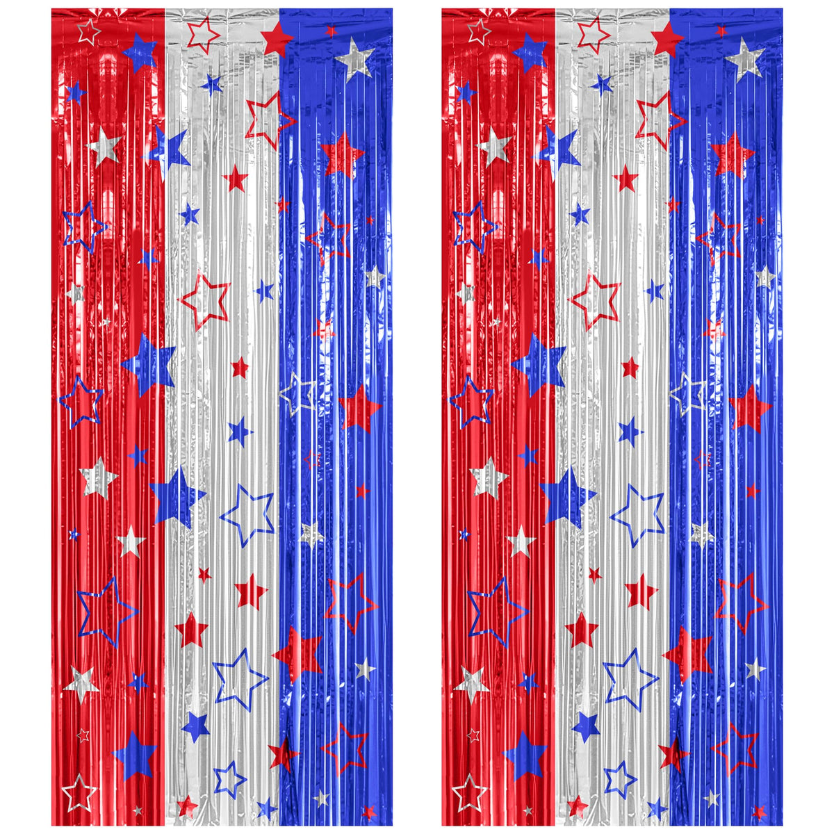 Colorful Foil Fringe Backdrop Curtain for Party Photos