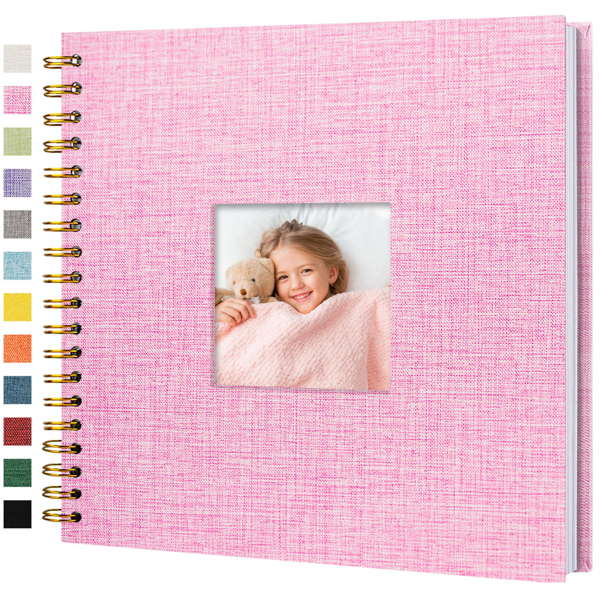 Linen Scrapbook Photo Album for Weddings & Memories