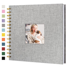 Linen Scrapbook Photo Album for Weddings & Memories