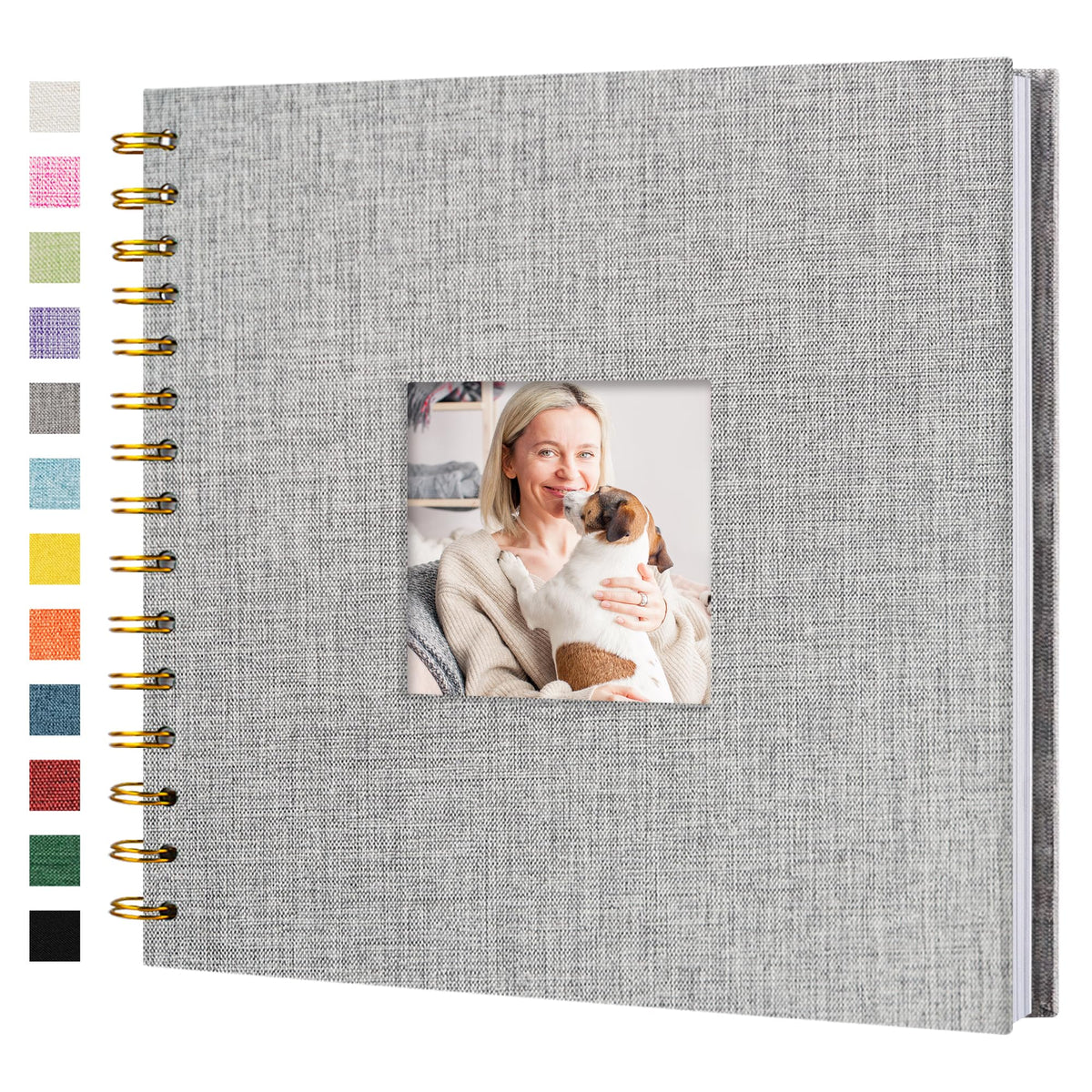 Linen Scrapbook Photo Album for Weddings & Memories