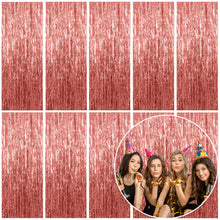 Metallic Foil Fringe Backdrop Curtain for Party Events