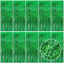 Wavy Metallic Tinsel Fringe Backdrop Curtain for Parties