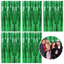 Metallic Foil Fringe Backdrop Curtain for Party Events