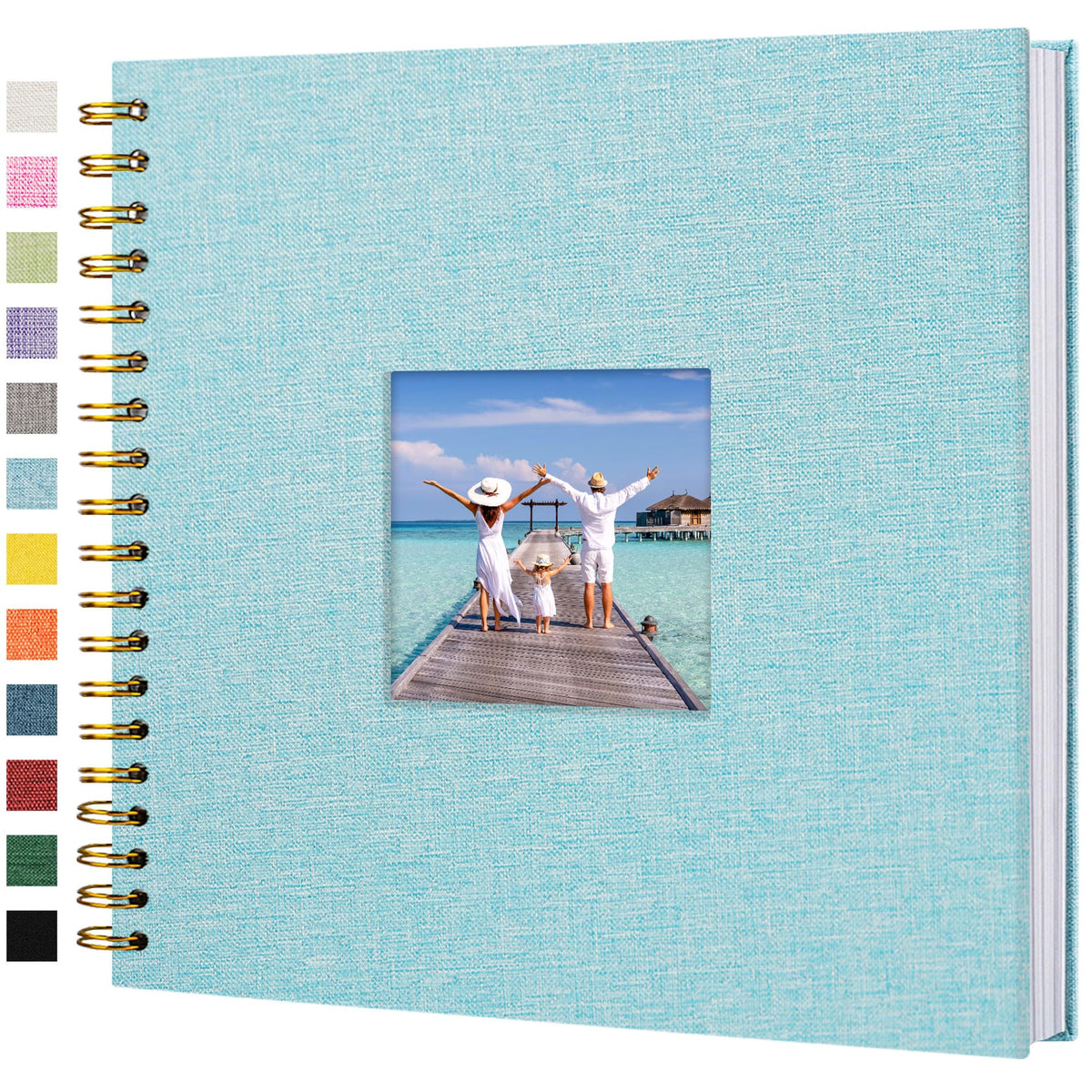 Linen Scrapbook Photo Album for Weddings & Memories