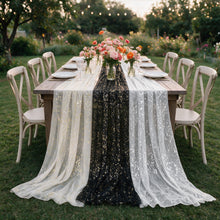 Metallic Foil Gauze Table Runner for Party Decor