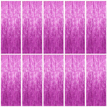 Metallic Foil Fringe Backdrop Curtain for Party Events