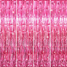 Metallic Tinsel Fringe Backdrop Curtain for Party Events