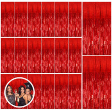 Foil Fringe Streamer Backdrop Curtain for Party Events