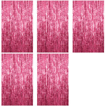Metallic Foil Fringe Backdrop Curtain for Party Events