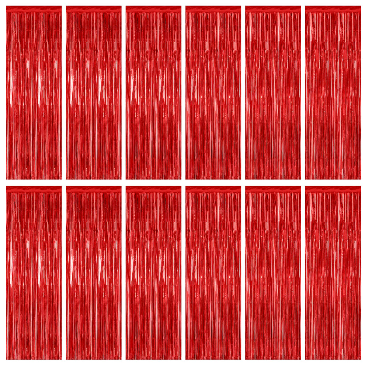 Colorful Foil Fringe Backdrop Curtain for Party Photos