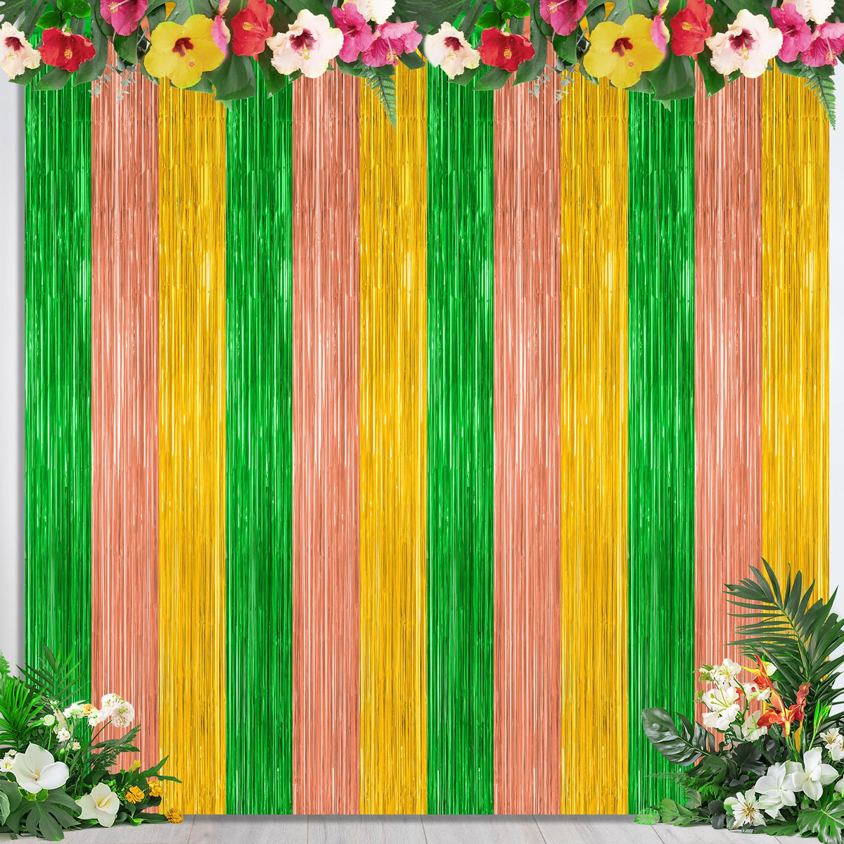 Colorful Foil Fringe Backdrop Curtain for Party Photos