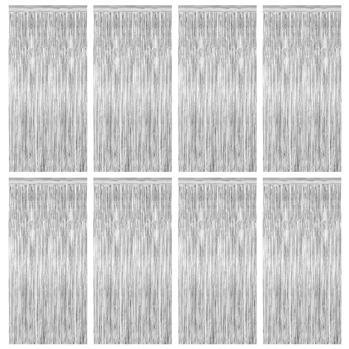 Colorful Foil Fringe Backdrop Curtain for Party Photos