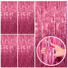 Foil Fringe Streamer Backdrop Curtain for Party Events