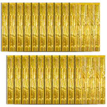 Metallic Foil Fringe Backdrop Curtain for Party Events