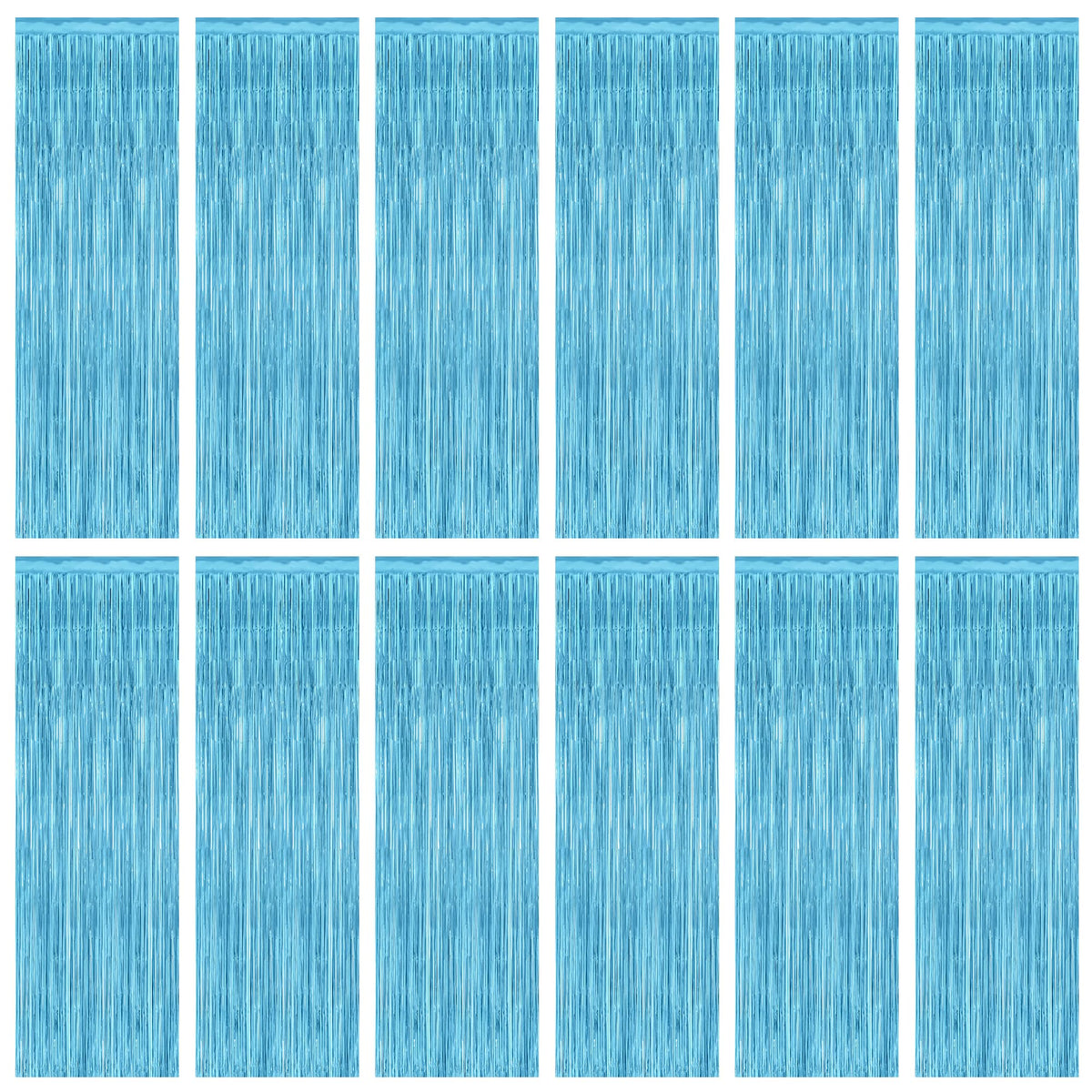 Colorful Foil Fringe Backdrop Curtain for Party Photos