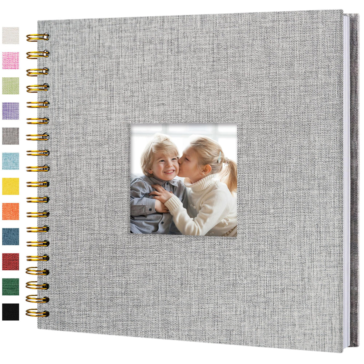 Linen Scrapbook Photo Album for Weddings & Memories